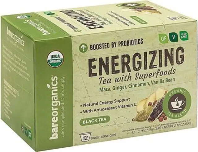 Energizing tea single-serve cups