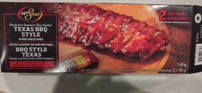 44th Street Hollywood Smoked & Slow Cooked Texas BBQ Style Pork Back Ribs