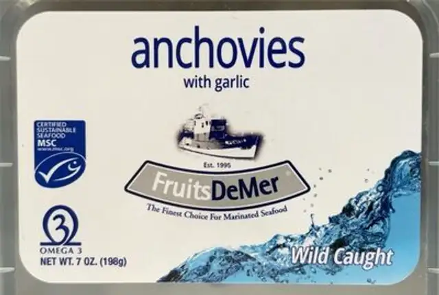 Anchovies with garlic