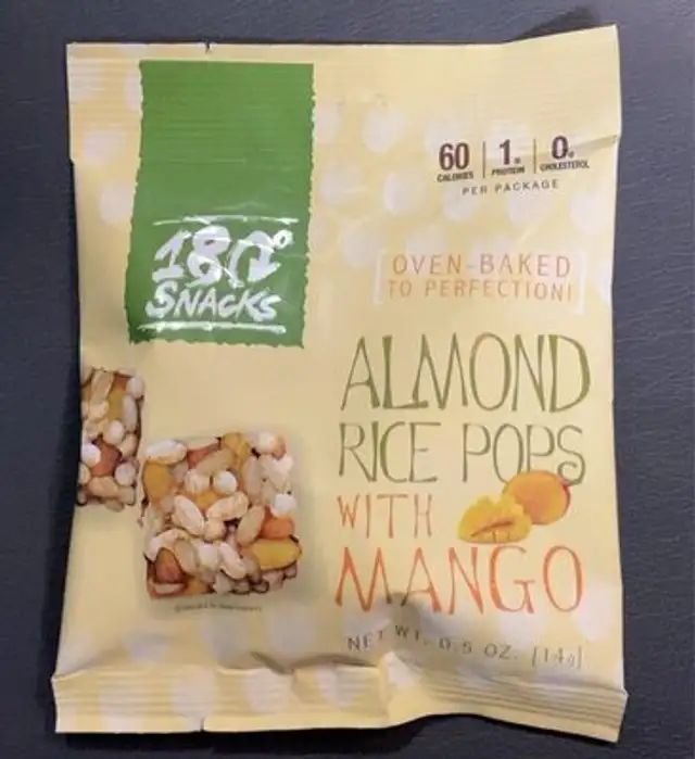 Almond Rice Pops With Mango
