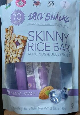 Skinny Rice Bar Almonds and Blueberry