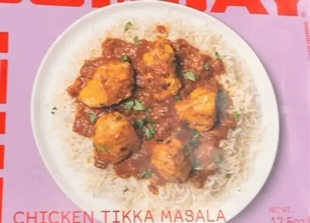Chicken tikka masala with basmati rice