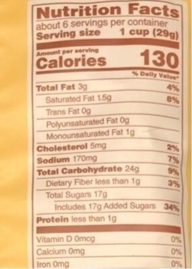 Angie's boom chicka pop buttery caramel popcorn nutrition facts table