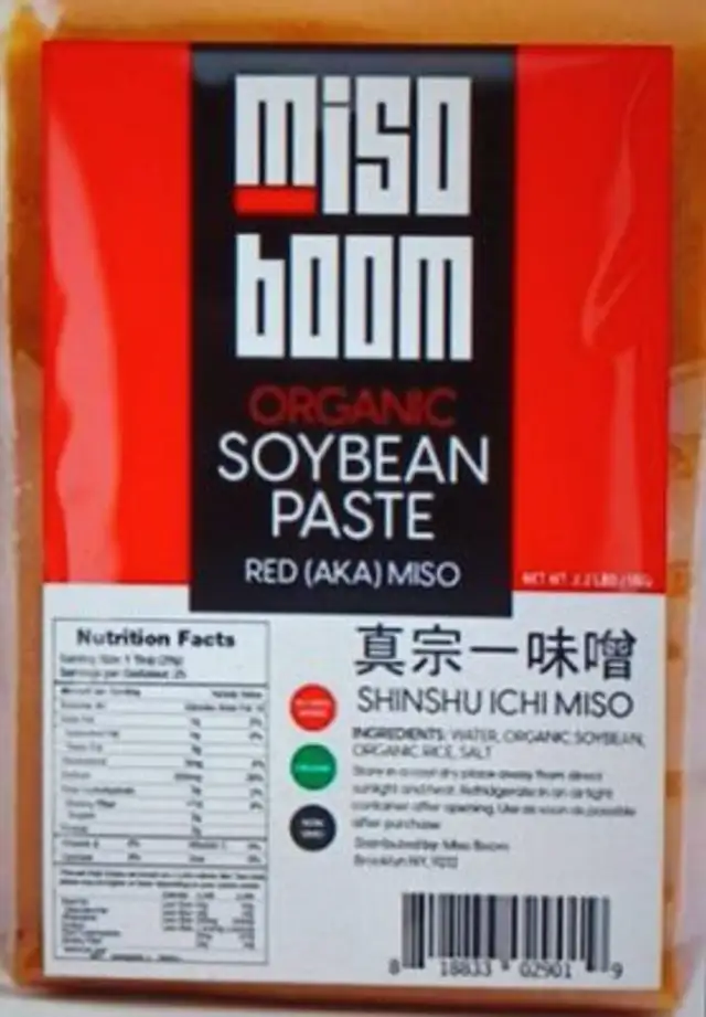 ORGANIC SOYBEAN PASTA nutrition facts table