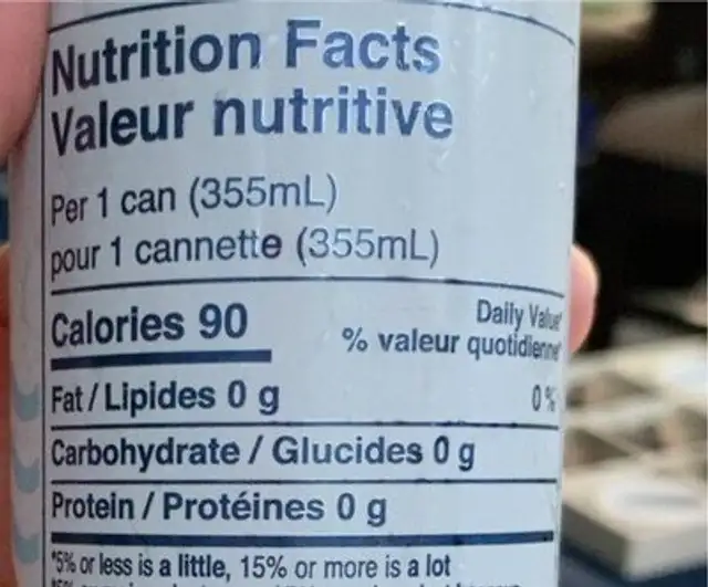 Playa Mar nutrition facts table