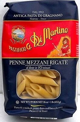 Pasta penne mezzani rigate