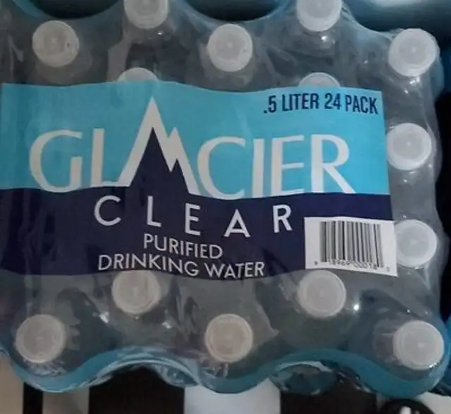 Glacier water