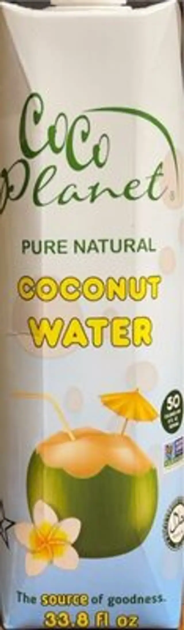 Pure natural coconut water