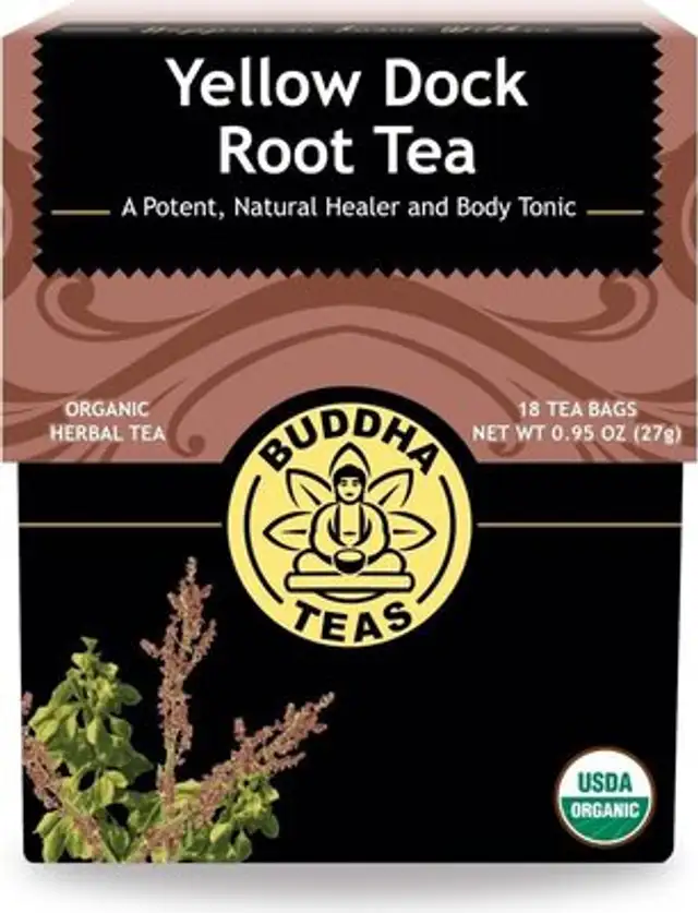 Organic yellow dock root tea