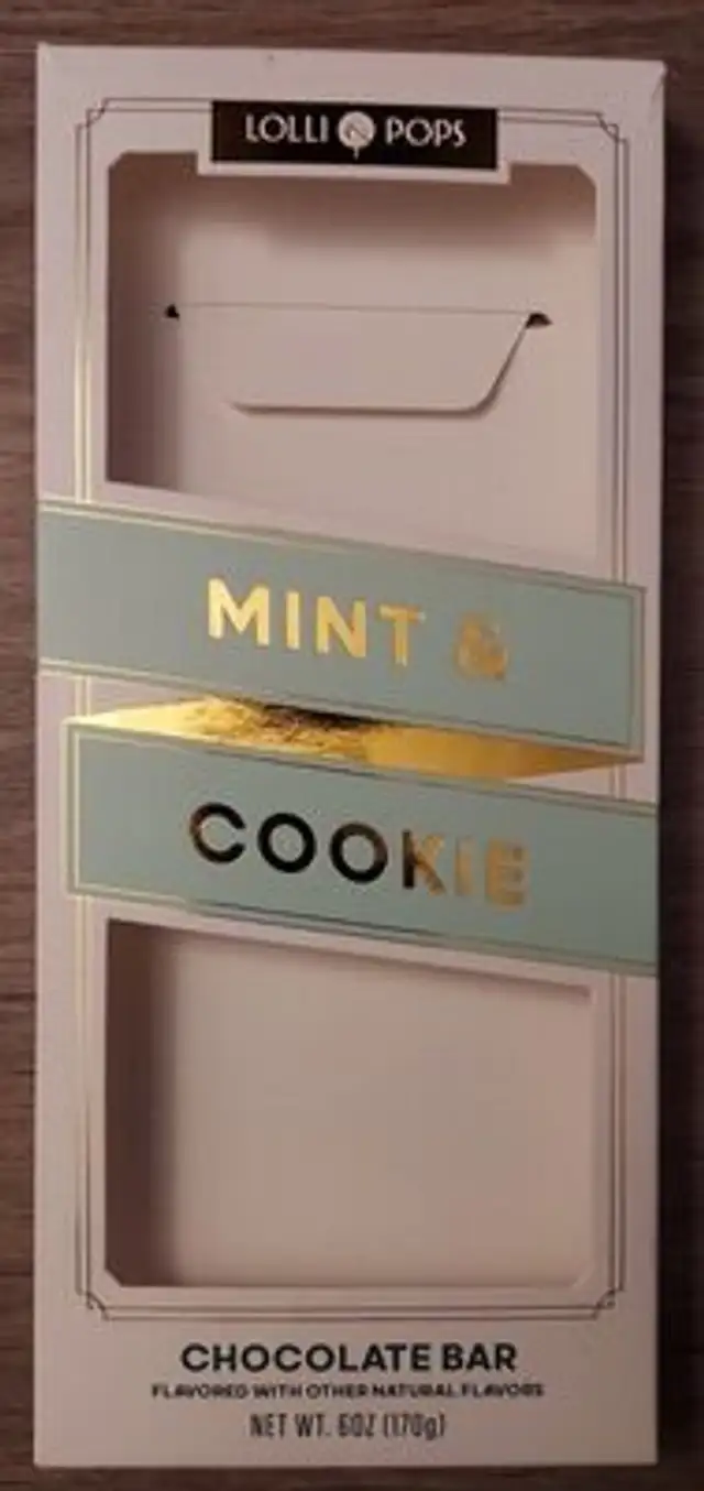 Mint and coockie Chocolate Bar