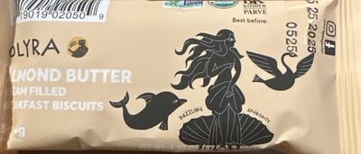 Cream filled breakfast biscuits - almond butter