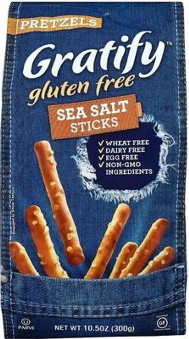 Gluten free pretzel sticks sea salt