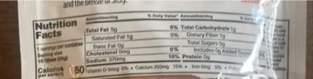 Pitted green olives from Sicily nutrition facts table