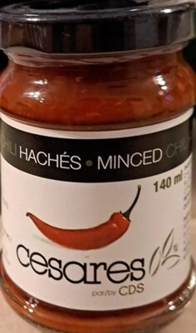 Piments chili hachés