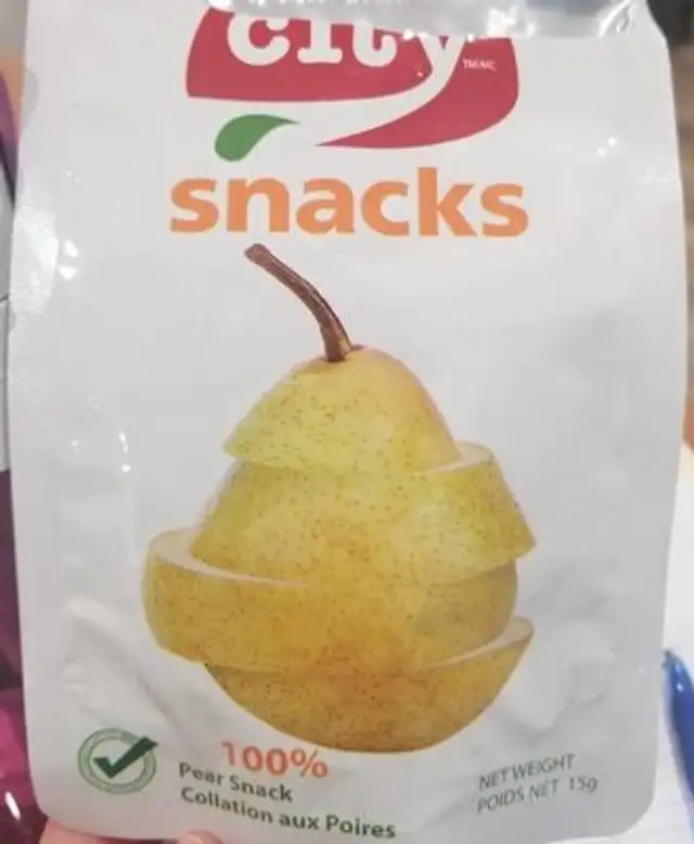 Pear snack
