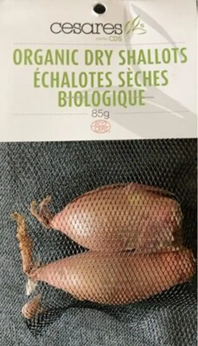 Organic dry shallots