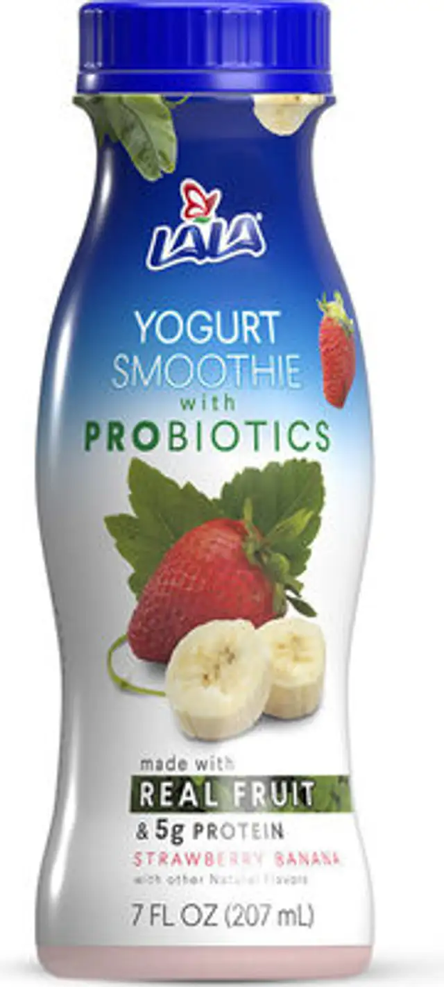 Drinkable yogurt smoothie with probiotics of