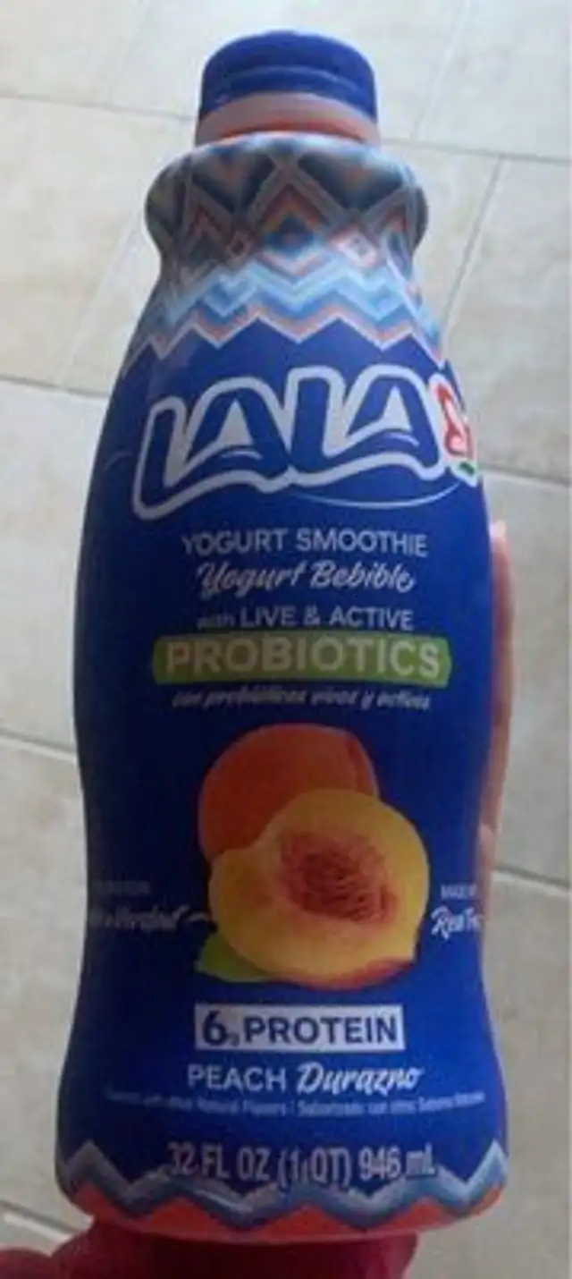 Peach Yogurt Smoothie with Probiotics