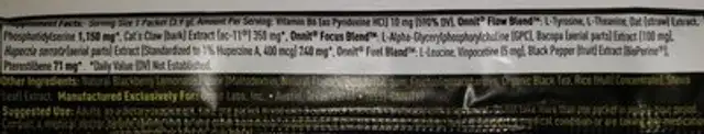 Unknown ingredients label