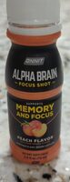 Alpha Brain Focus Shot peach flavor