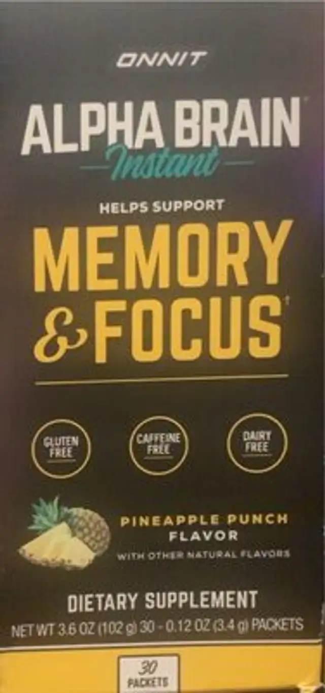 Alpha Brain Instant Memory and Focus “Pineapple Punch”