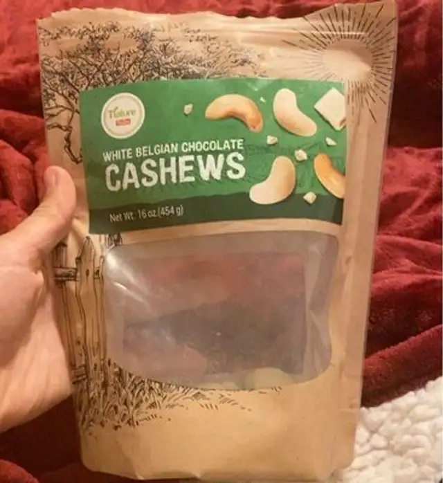 White belgian chocolate cashews