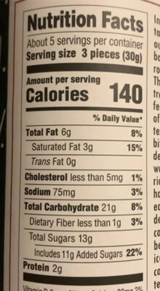 Wafer Rolls Chocolate Hazelnut nutrition facts table