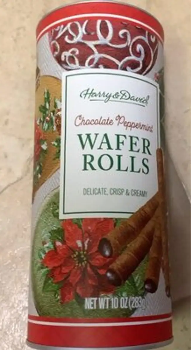 Chocolate Peppermint Wafer Rolls