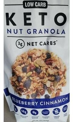 Blueberry Cinnamon Low Carb Keto Granola