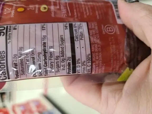 Clearly Crafted - Purple Carrots, Bananas, Avocados, & Quinoa ingredients label