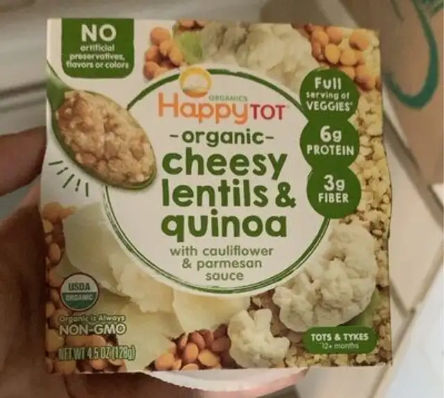 Cheesy lentils and quinoa
