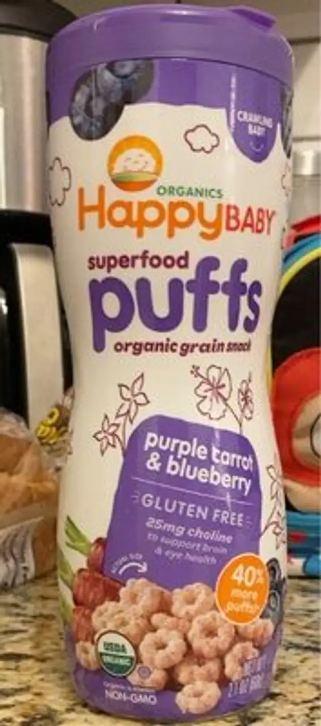 Purple Carrot & Blueberry Puffs