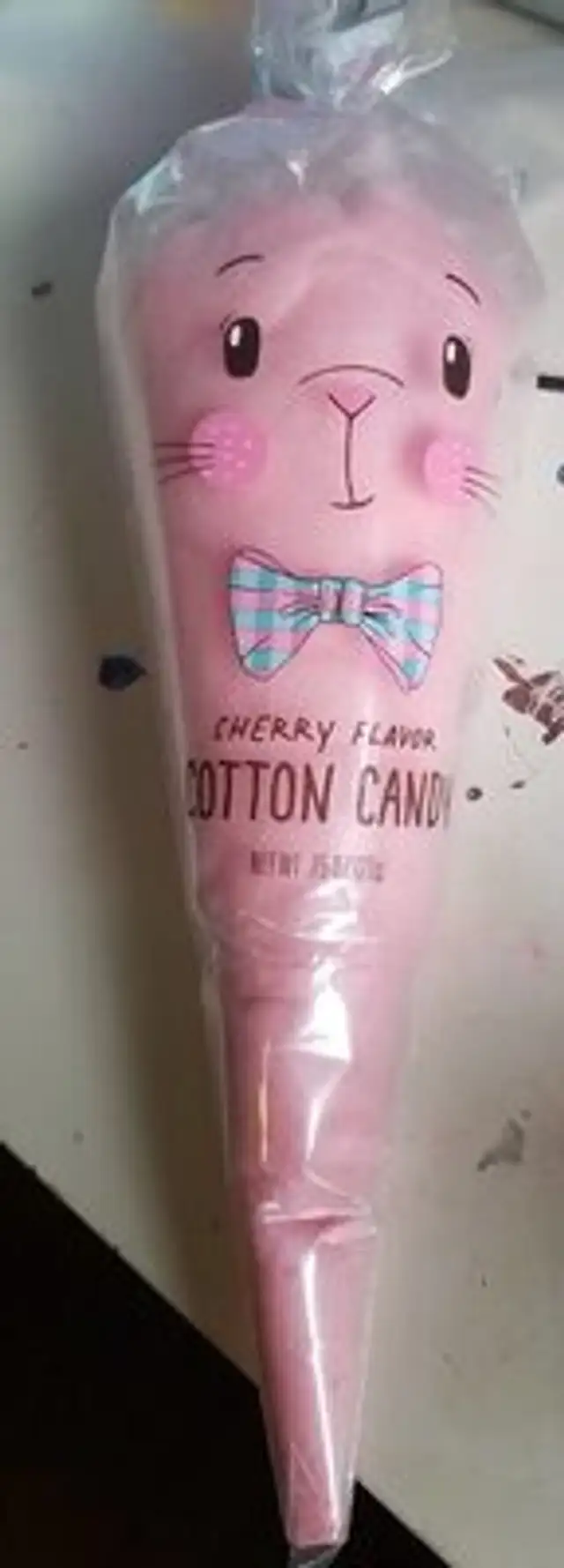 Cherry flavor cotton candy