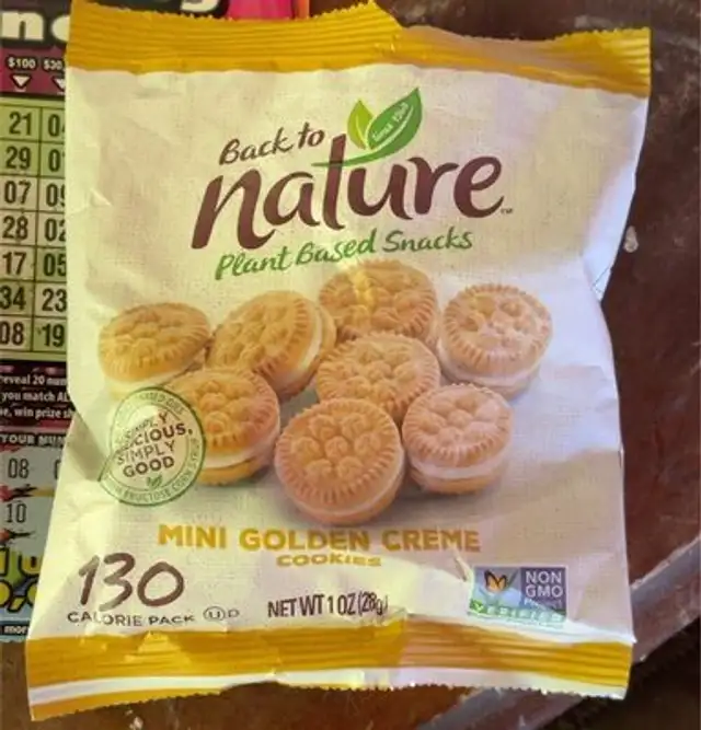 Mini golden creme cookies