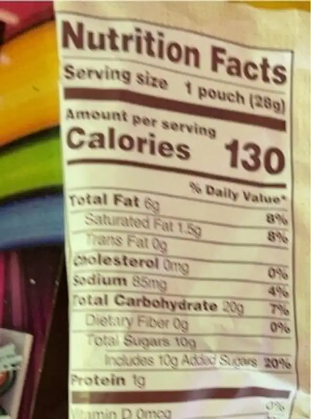 Mini golden creme cookies nutrition facts table