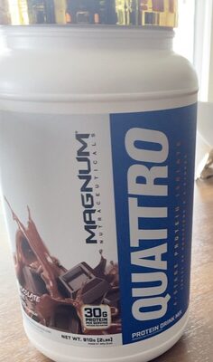 Quatro protein drink front packaging