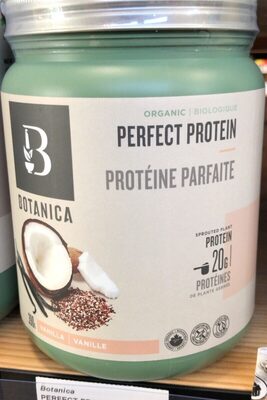 Perfect protein front packaging