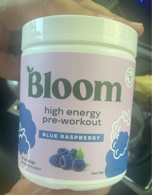 High energy pre-workout front packaging