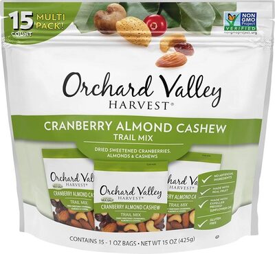 Cranberry almond cashew trail mix