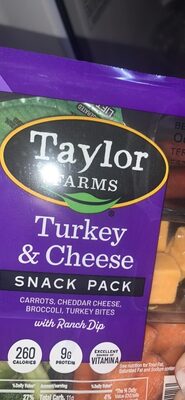 Turkey & Cheese Snack Pack front packaging
