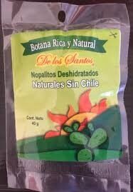 Nopalitos deshidratados naturales sin chile