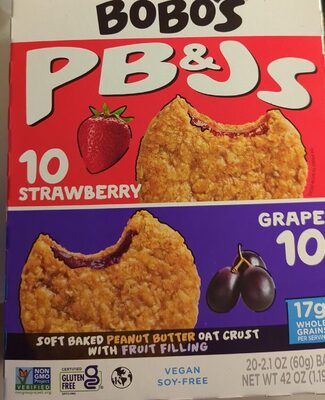 20 ct PB&Js Multipack - 10 PB&Js Strawberry & 10 PB&Js Grape