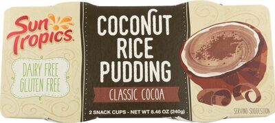 Coconut Milk Rice Pudding Chocolate