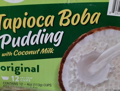 Tapioca boba pudding