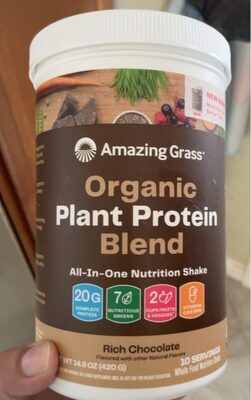 Organic plant protien blend