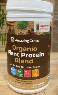 Organic plant protein blend