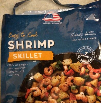 Shrimp skillet front packaging