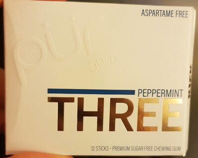 The PUR Company, Peppermint Three, Sugar Free Gum