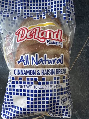 DeLand Bakery All Natural Cinnamon & Raisin Bread