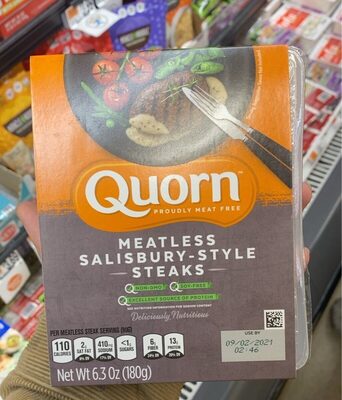 Meatless salisbury-style steaks